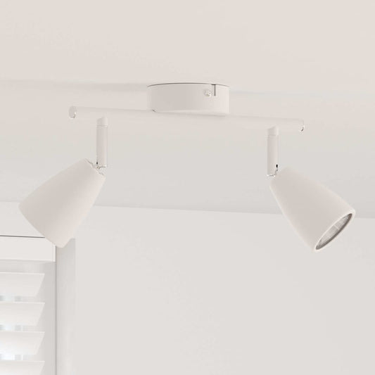 Ceiling Spotlight 2 Way Adjustable White GU10