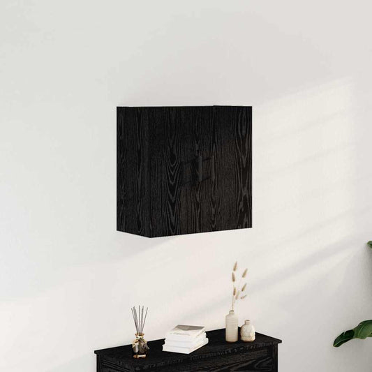 Wall Cabinet Black oak 60 x 31 x 60 cm Engineered Wood