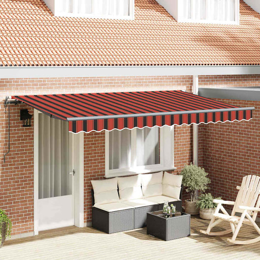 Retractable Awning Orange / black / yellow Anthracite 4 x 2 m