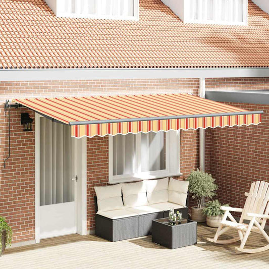 Retractable Awning Yellow / Orange / White Anthracite 4 x 2 m
