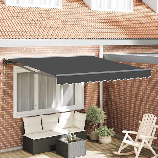Retractable Awning Anthracite 300x250 cm