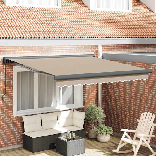 Retractable Awning Beige 300x250 cm