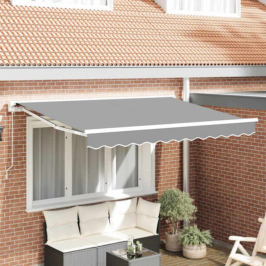 Semi-Cassette Awning Frame Retractable Manually-Operated Metal