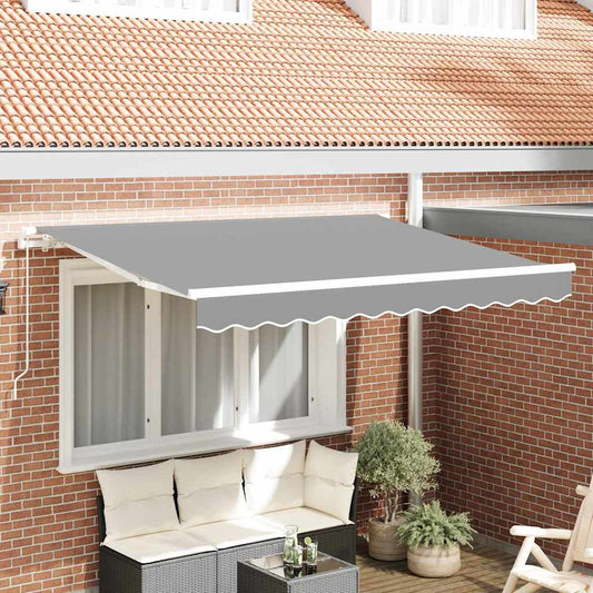 Awning Frame Retractable Manually-Operated 2.5x2 cm Metal