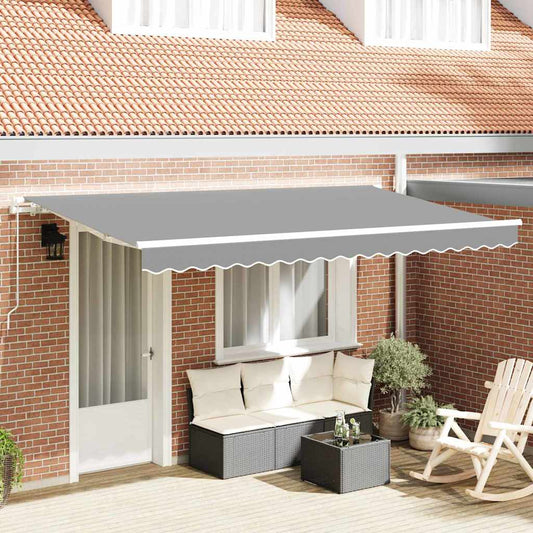 Awning Frame Retractable Manually-Operated 4x2 cm Metal