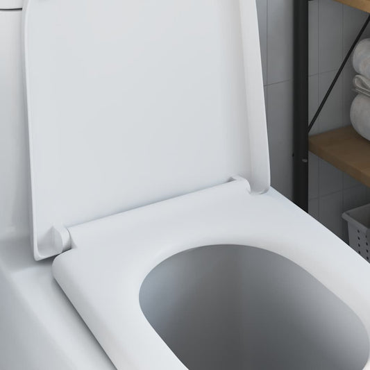 Quick Release Toilet Seat with Soft Close Duroplast White