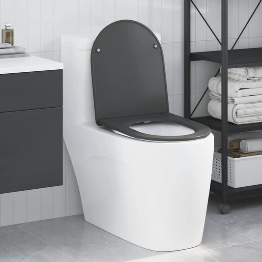 Quick Release Toilet Seat with Soft Close Duroplast - Anthracite