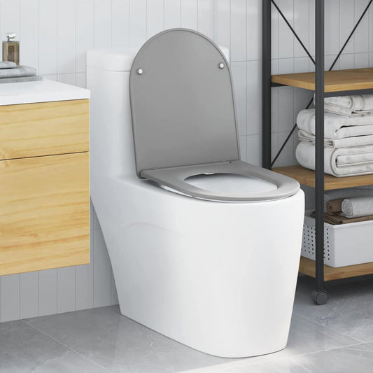 Quick Release Toilet Seat with Soft Close Duroplast Grey