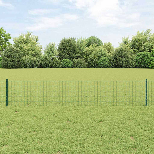 Euro Fence with 11 U Posts Green 0,4x25 m Steel