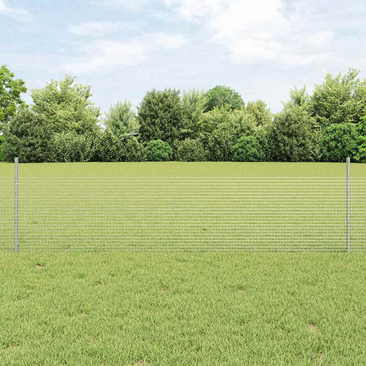 Garden Fence Set Set of 2 Galvanised steel 10 x 0.5 m Durable
