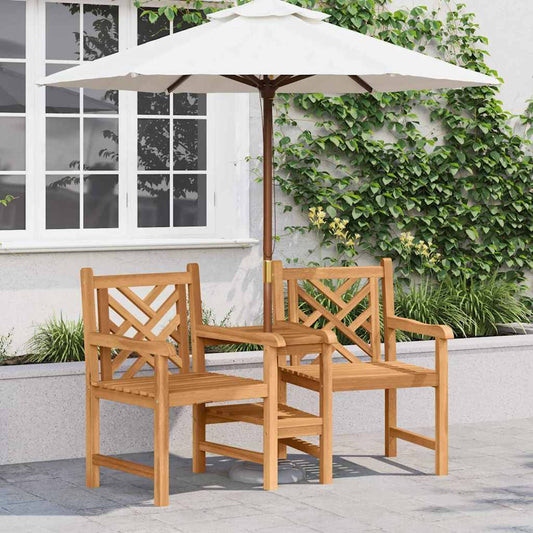 Outdoor Chairs Brown 152 x 63 x 89 cm Solid teak wood