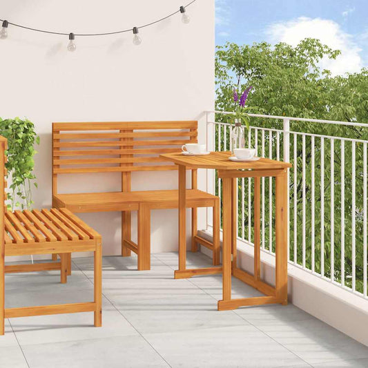 4 Piece Garden Dining Set in Solid Acacia Wood