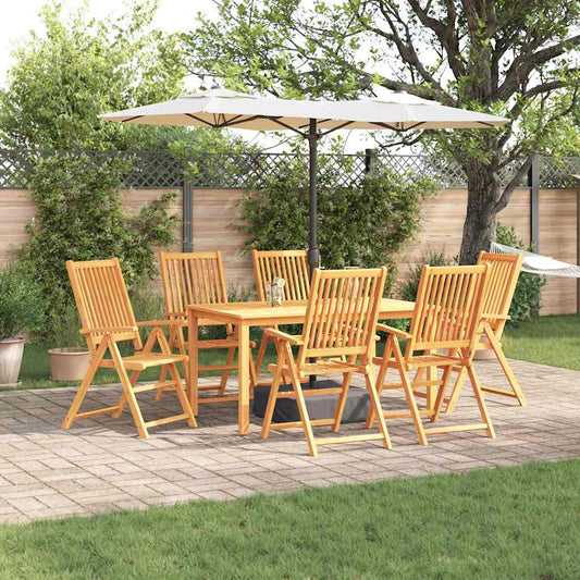 3 Piece Garden Dining Set Solid Acacia Wood Foldable