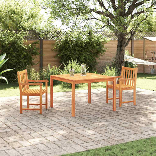 3-Piece Garden Dining Set - Solid Acacia Wood