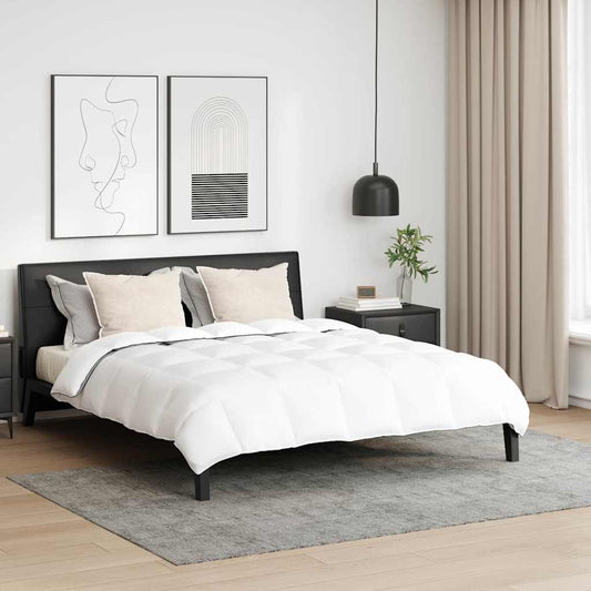 Winter Duvet Set 3 pcs White 240 x 260 cm Microfiber, Cotton