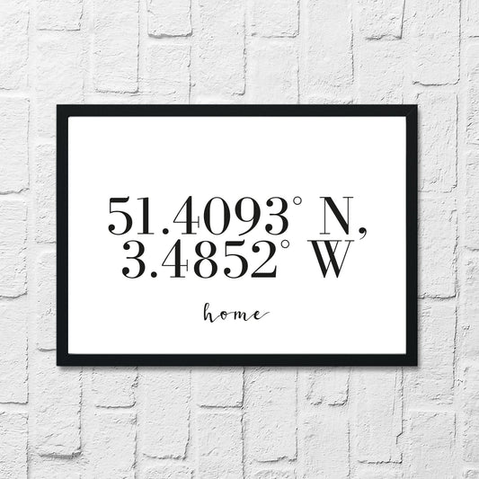 Home Coordinates Home Simple Wall Decor Print-0