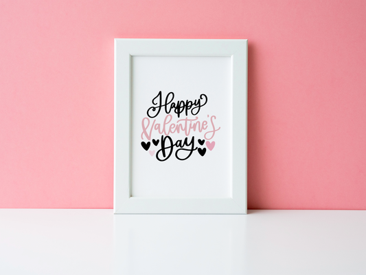 Happy Valentine's Day Valentine's Day Home Wall Decor Print-0