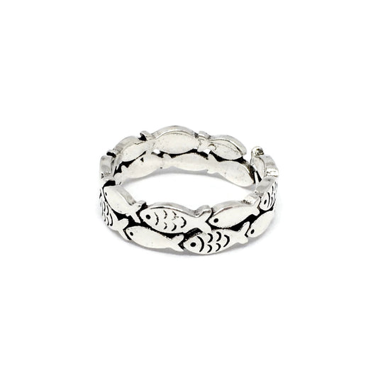 School of Fish Adjustable Ring-0