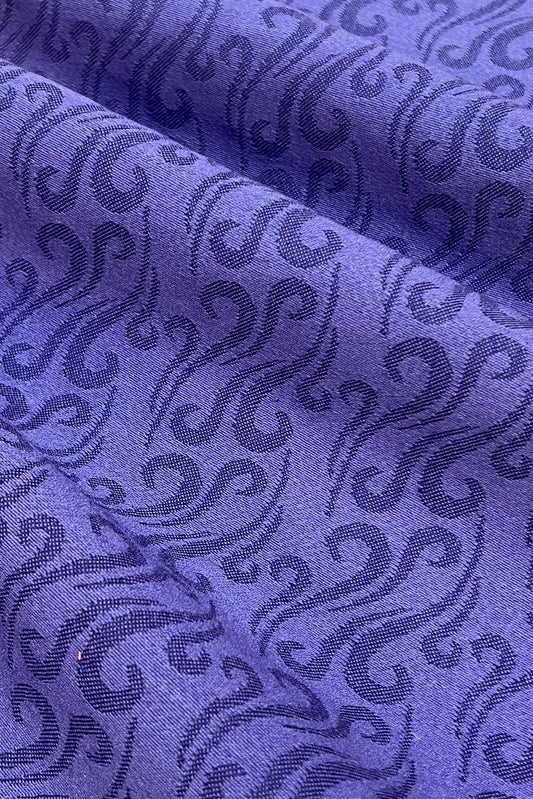 Wool Purple Jaquard Fabric-0