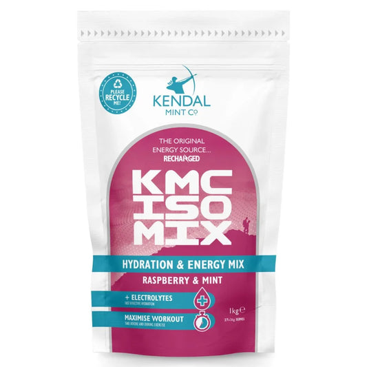 KMC ISO MIX Isotonic Hydration | Raspberry & Mint | Recyclable Pouch 1kg - 27 Serves-0