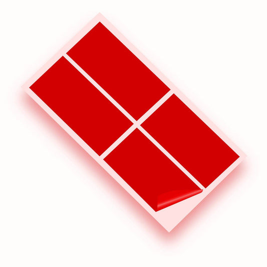 Dark Red Gloss 100x200mm Vinyl Wall Tile Stickers Kitchen & Bathroom Transfers-0