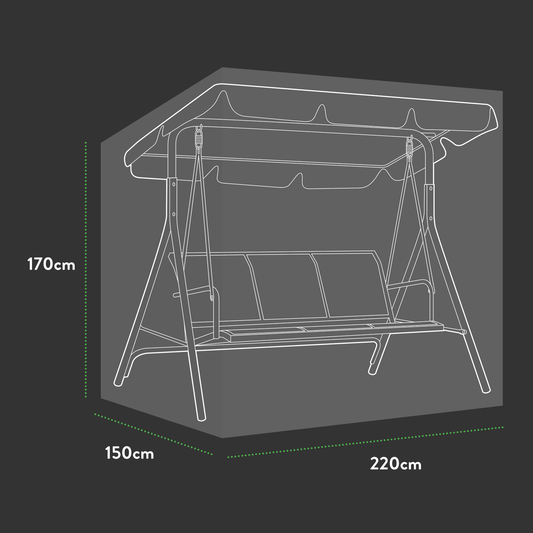 Premium 3 Seater Hammock Cover - 220 X 150 X 170 (H) cm-1