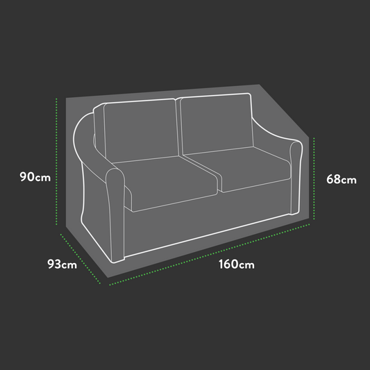 Premium Modular 2 Seater Sofa - 160 X 93 X 68/90 H-1