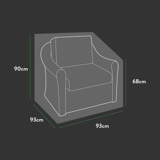 Premium Modular Armchair Cover - 93 X 93 X 68/90 H-1