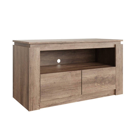 Canyon TV Unit Grey Oak 1 Shelf 2 Drawers