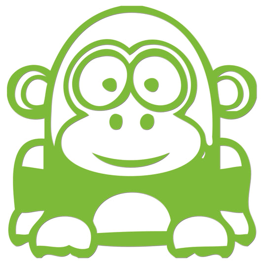 Funny Cartoon Gorilla Sticker-10