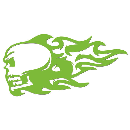 Flaming Skull Sticker-10