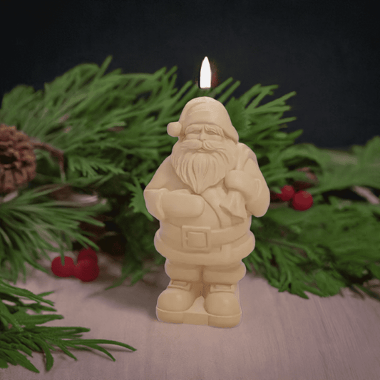 Santa Beeswax Candle 10 cm ( traditional)-0