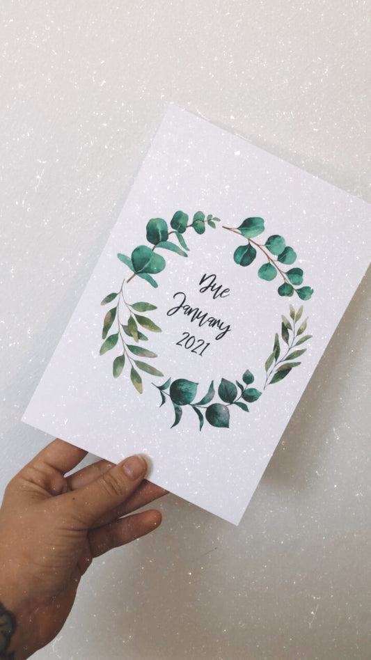 Baby Announcement Unisex Simple Room Wall Decor Print-0