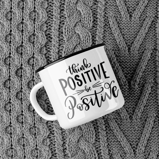 Think Positive Be Positive Inspirational Mug-0