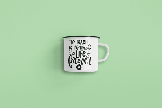 To Teach Is To Touch A Life Forever Teacher Mug-0