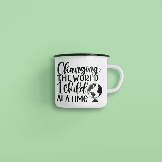 Changing The World 1 Child At A Time Teacher Mug-0