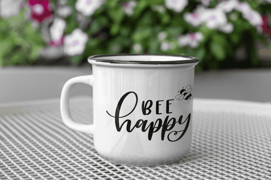 Bee Happy 2 Bumble Bee Mug-0
