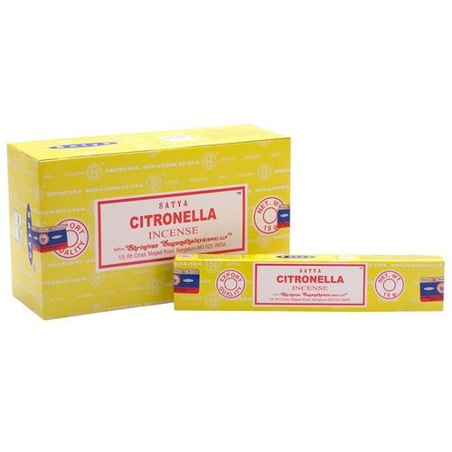 Set of 12 Packets of Citronella Incense Sticks by Satya-0