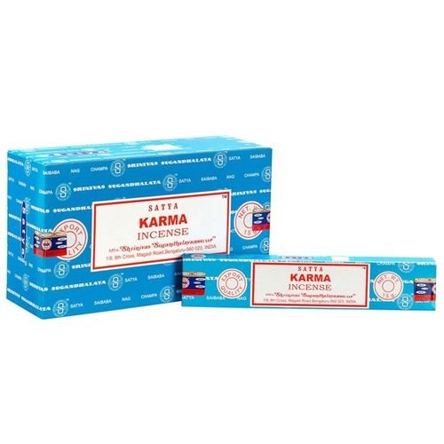 Set of 12 Packets of Karma Incense Sticks by Satya-0