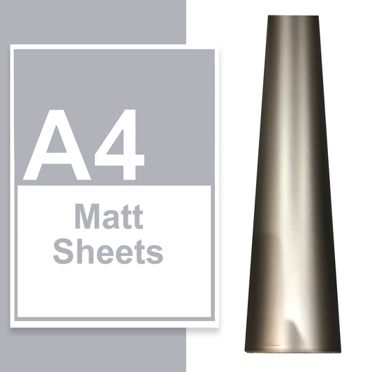 A4 A3 A2 Matte Vinyl Sheets Silver-0