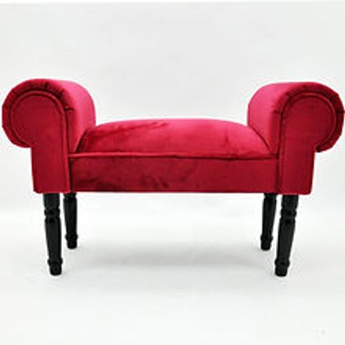 RED VELVET WINDOW SEAT